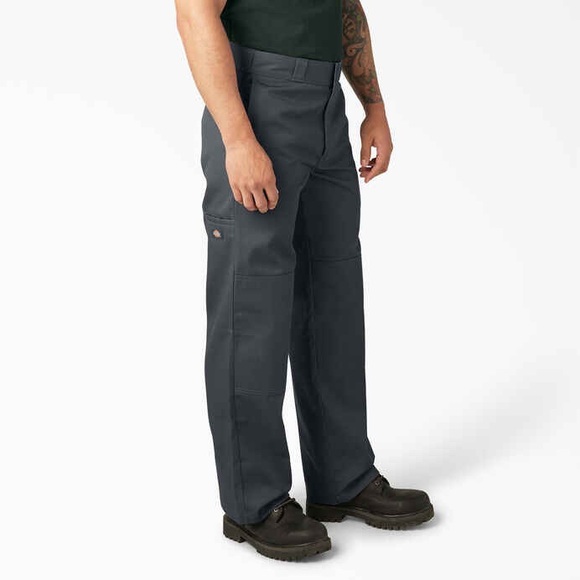 🩶👖🩶 Dickies Men's Loose Fit Double Knee Twill Work Pants - Charcoal - Size 32x32 - Picture 7 of 9